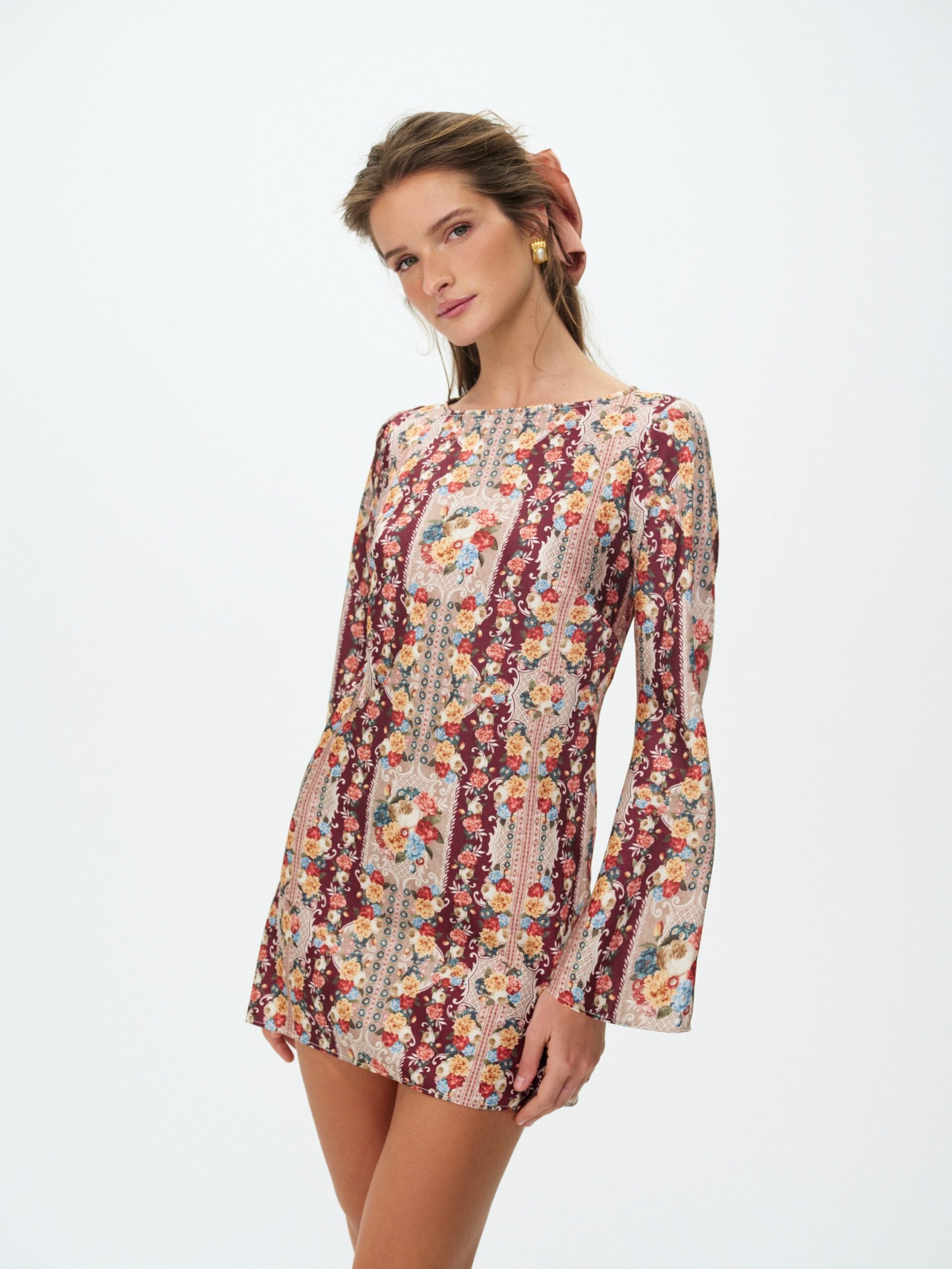 MNFO041026035745226_2 For Love & Lemons Maple Rose Mini Dress - Image 2