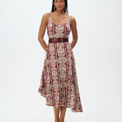 For Love & Lemons Maple Rose Midi Dress - Image 1