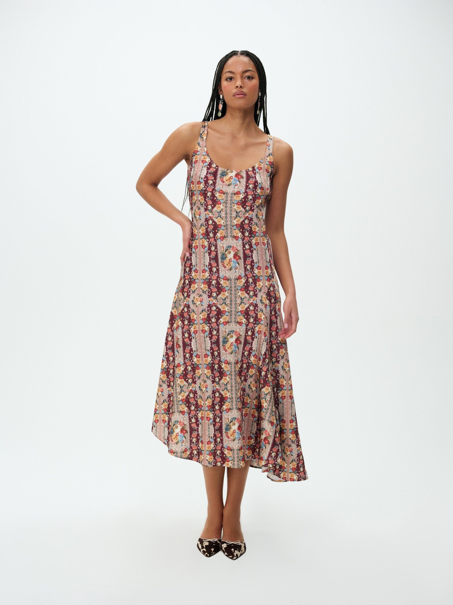 MNFO041026035745227_2 For Love & Lemons Maple Rose Midi Dress - Image 2