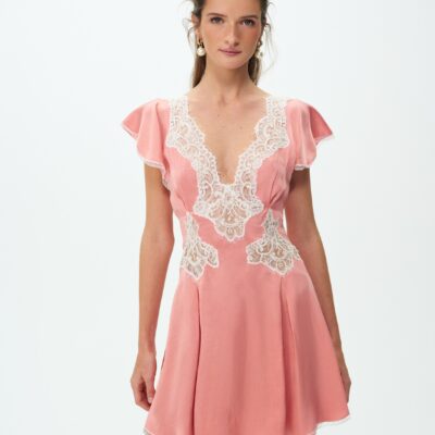 For Love & Lemons Luna Rose Mini Dress - Image 2
