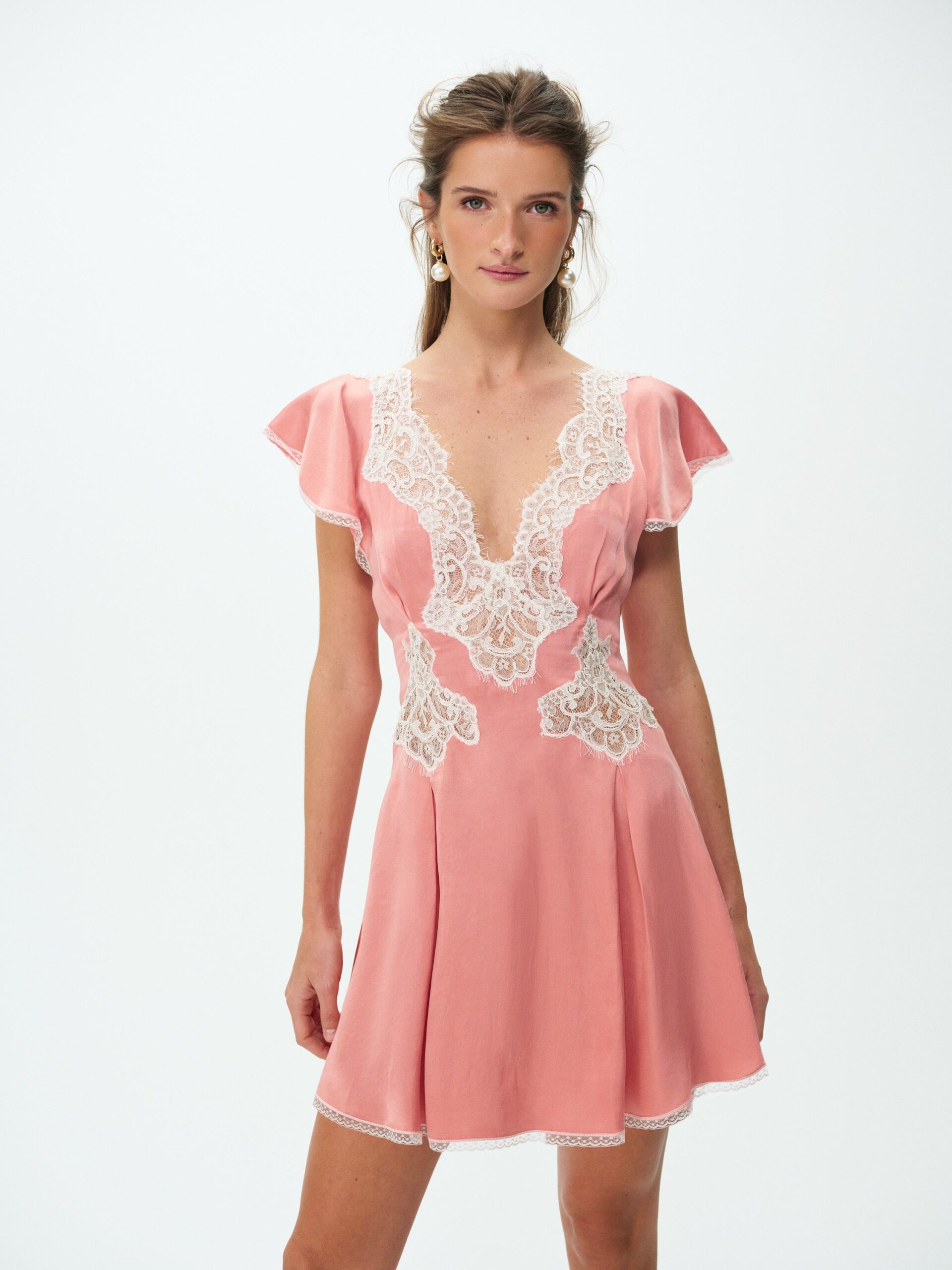 MNFO041026035745234_2 For Love & Lemons Luna Rose Mini Dress - Image 2