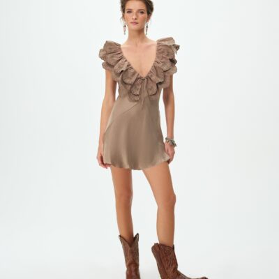 For Love & Lemons Luna Eyelet Mini Dress - Image 1
