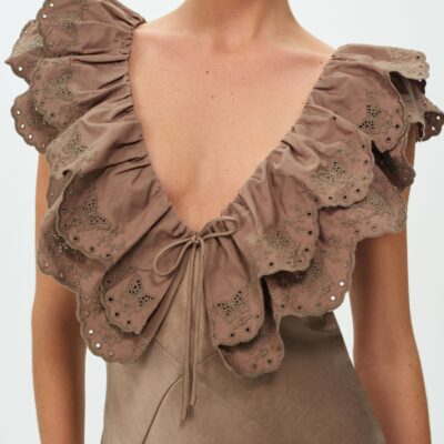 For Love & Lemons Luna Eyelet Mini Dress - Image 2