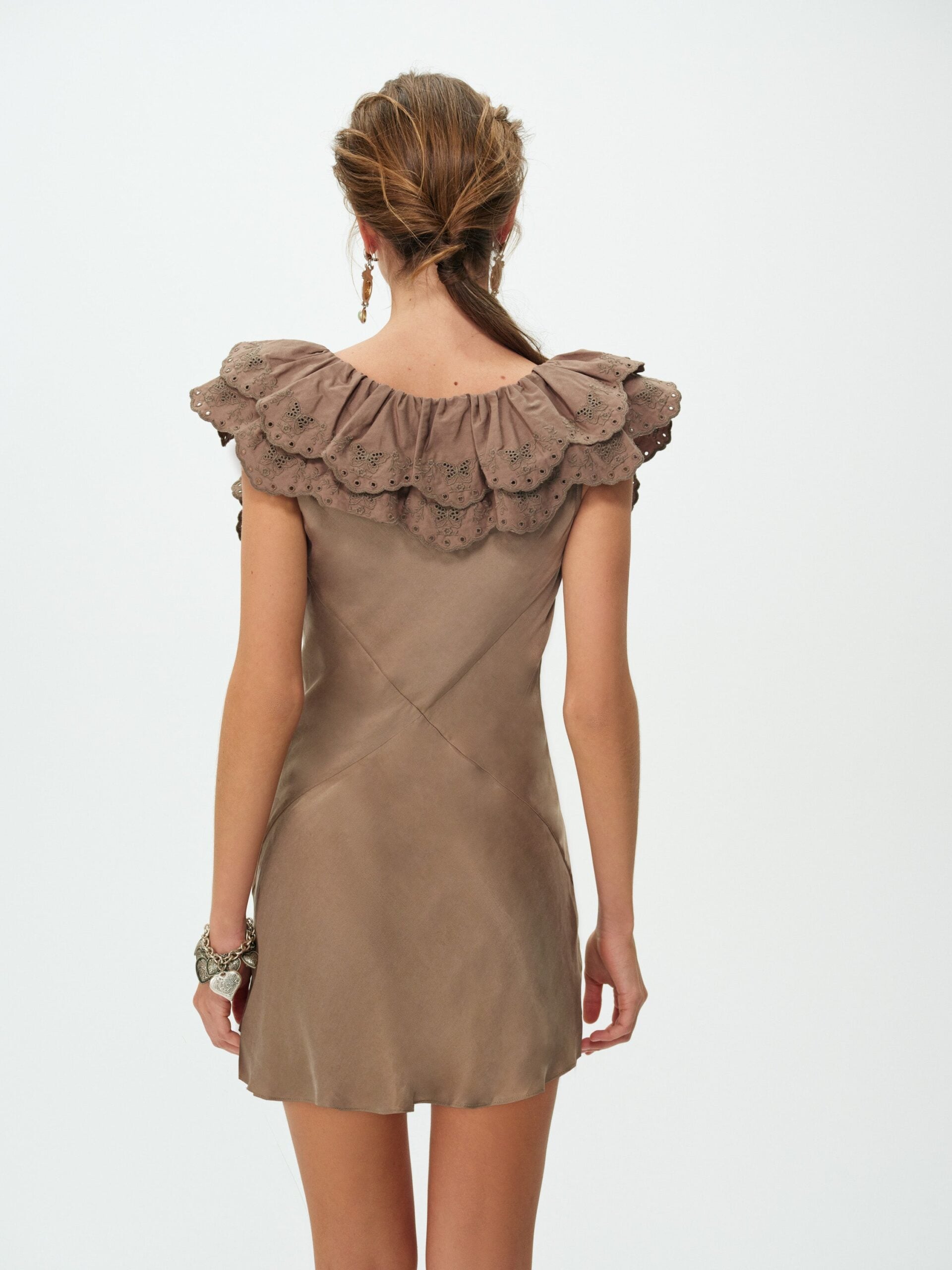 MNFO041026035745237_3 For Love & Lemons Luna Eyelet Mini Dress - Image 3