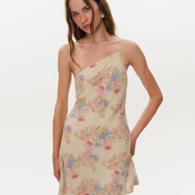 For Love & Lemons Lulu Shell Beaded Mini Dress - Image 1