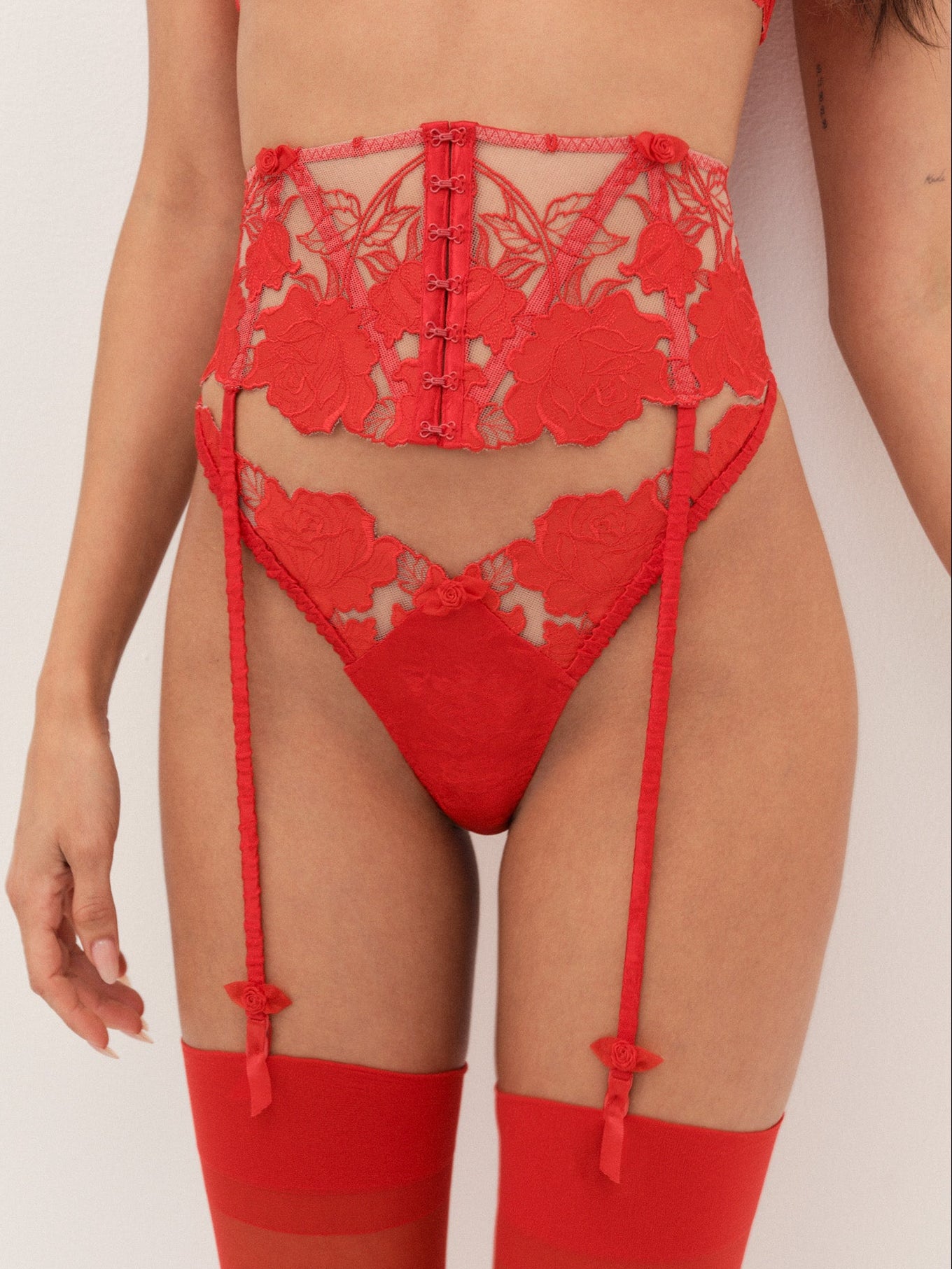 For Love & Lemons Love is a Rose Garter Belt - Image 1