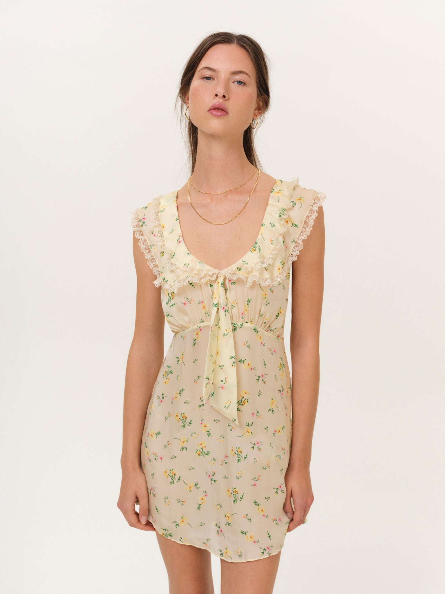 For Love & Lemons Liam Floral Mini Dress - Image 1