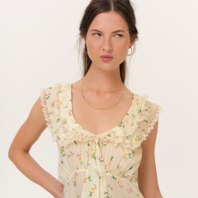 For Love & Lemons Liam Floral Mini Dress - Image 2