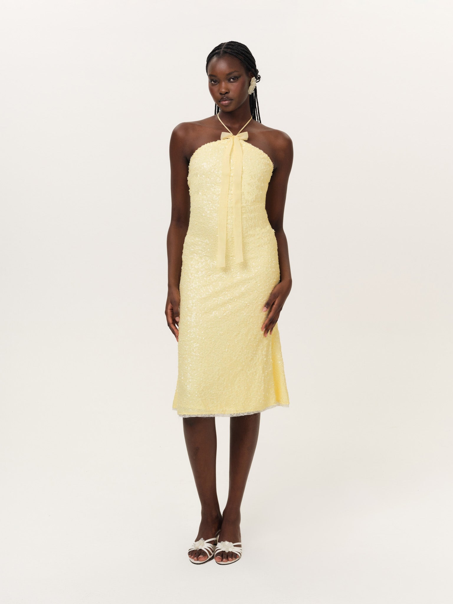 For Love & Lemons Lela Sequin Midi Dress - Image 1