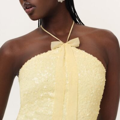 For Love & Lemons Lela Sequin Midi Dress - Image 2