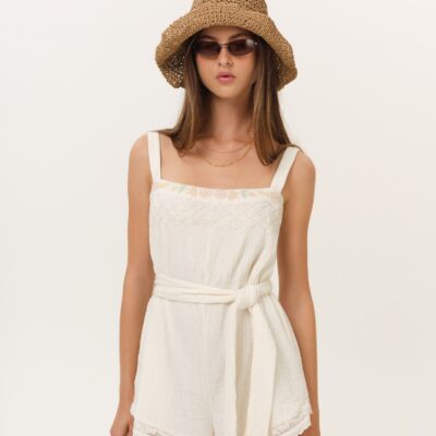 For Love & Lemons Leah Romper - Image 1