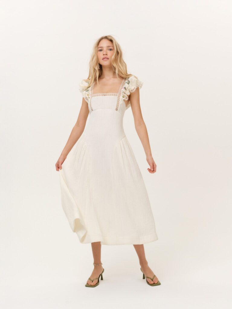 For Love & Lemons Leah Midi Dress - Image 1