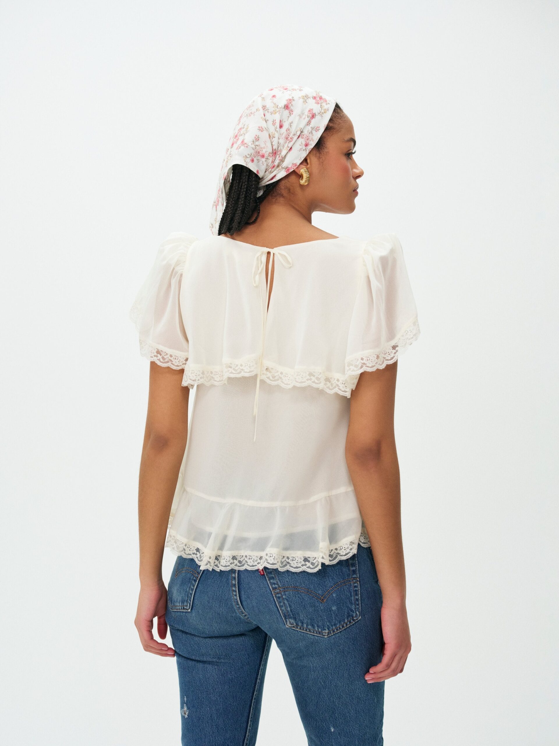 MNFO041026035745281_2 For Love & Lemons Layla Ruffle Top - Image 2