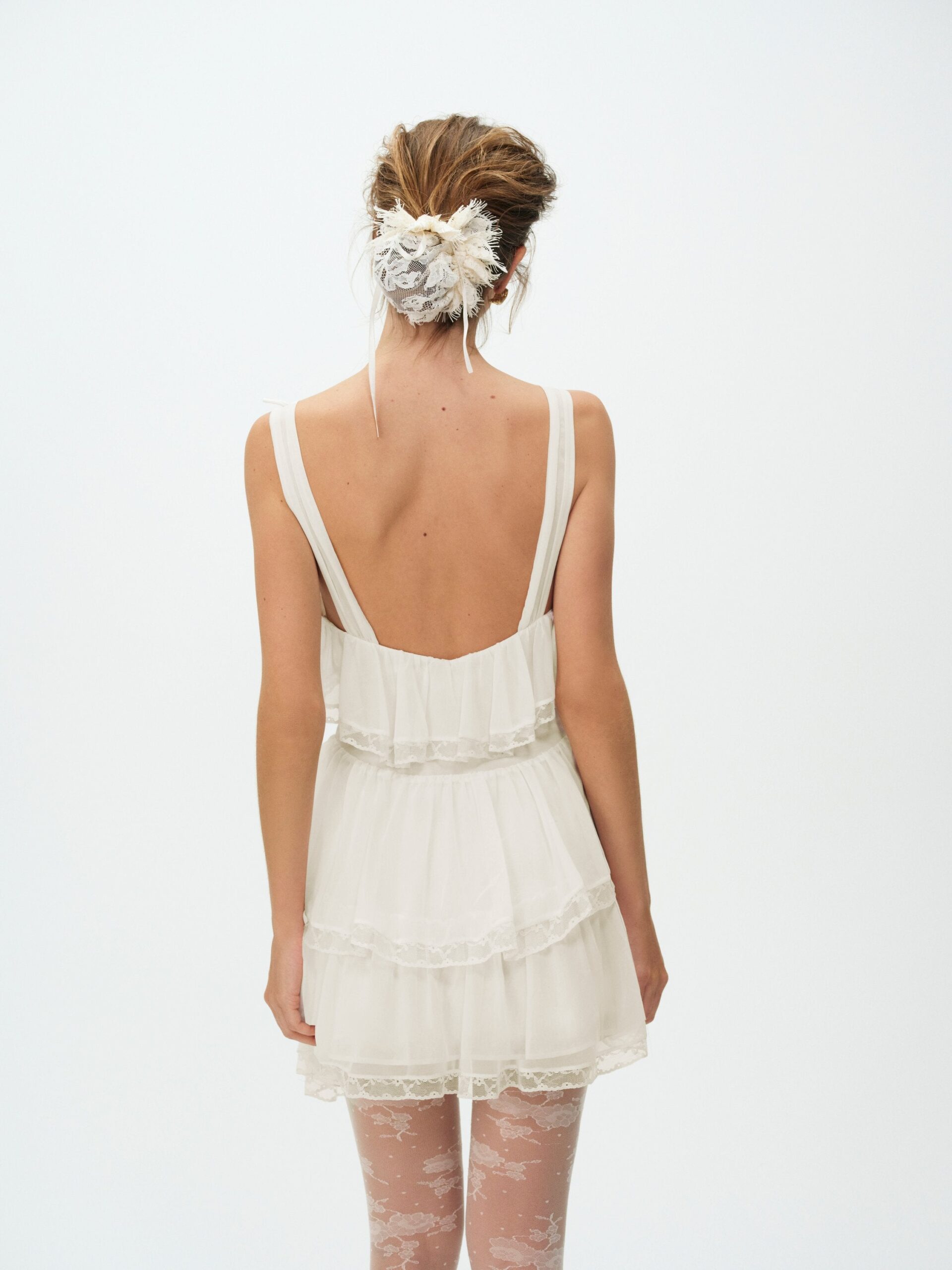MNFO041026035745284_3 For Love & Lemons Layla Asymmetrical Mini Dress - Image 3