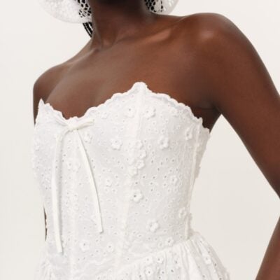 For Love & Lemons Laura Eyelet Midi Dress - Image 2