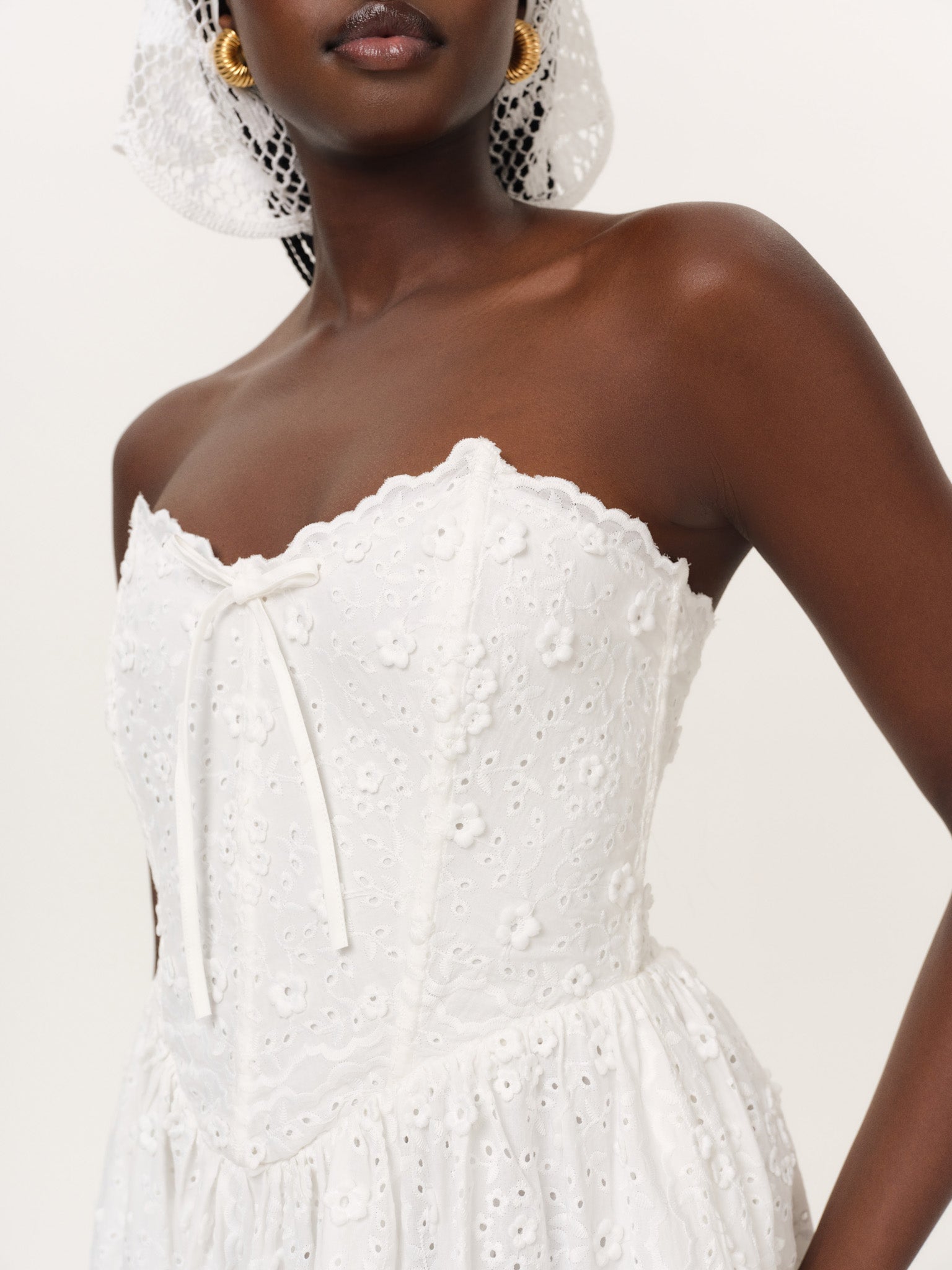 MNFO041026035745290_2 For Love & Lemons Laura Eyelet Midi Dress - Image 2