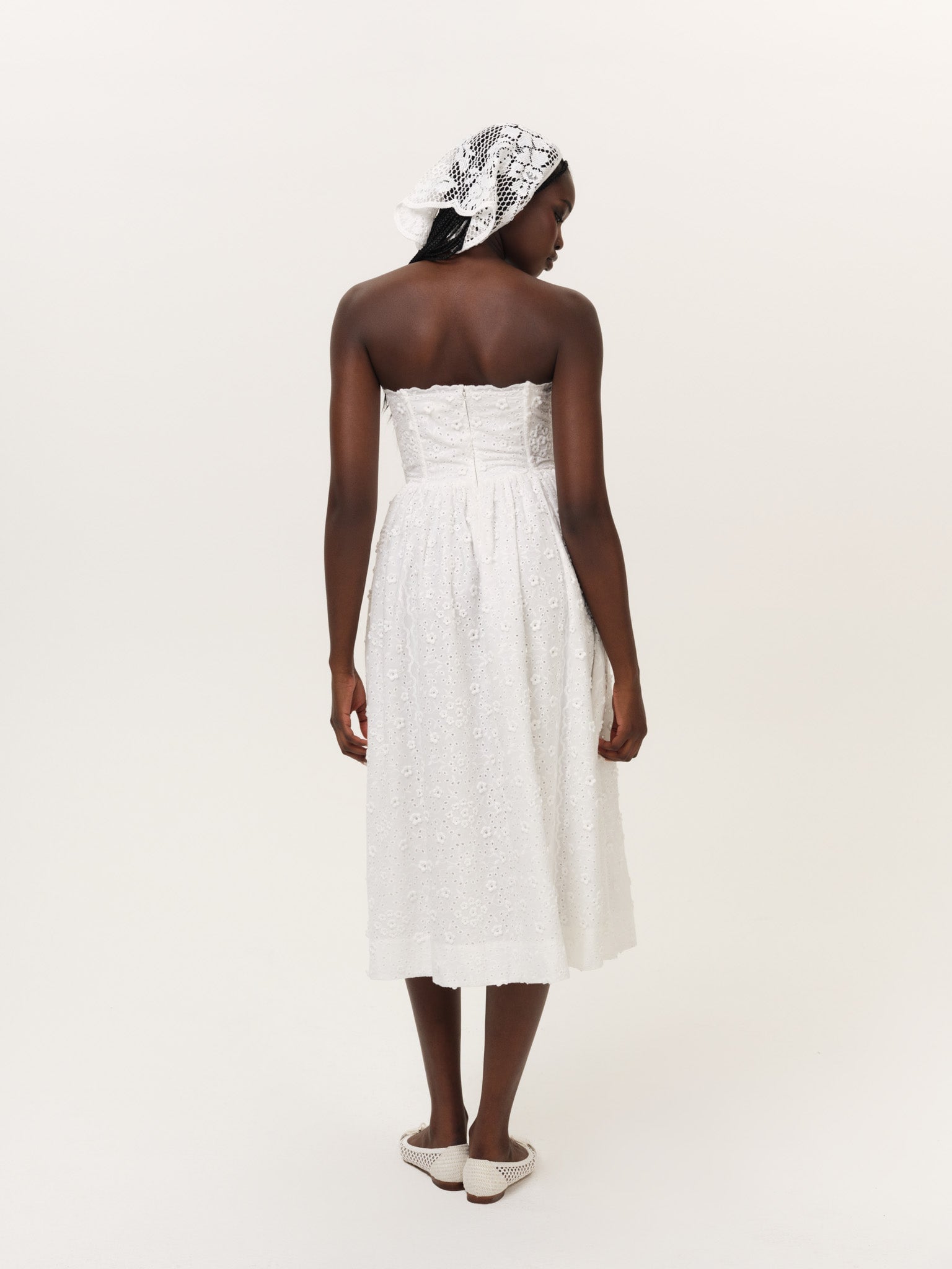 MNFO041026035745290_3 For Love & Lemons Laura Eyelet Midi Dress - Image 3