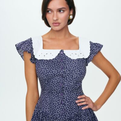 For Love & Lemons Lara Ann Ditsy Midi Dress - Image 2