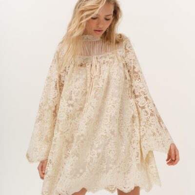 For Love & Lemons Kaia Corded Mini Dress - Image 1