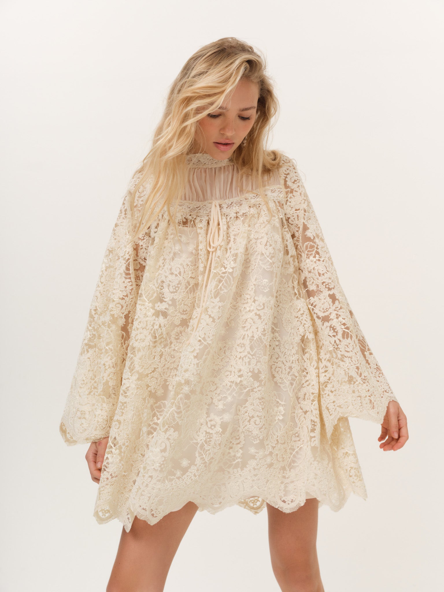 For Love & Lemons Kaia Corded Mini Dress - Image 1