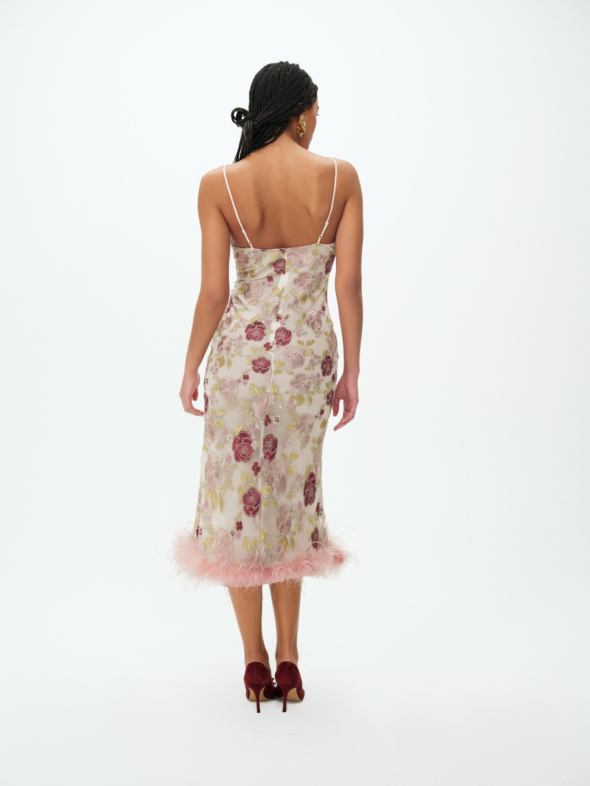 MNFO041026035745324_3 For Love & Lemons Josephine Floral Midi Dress - Image 3