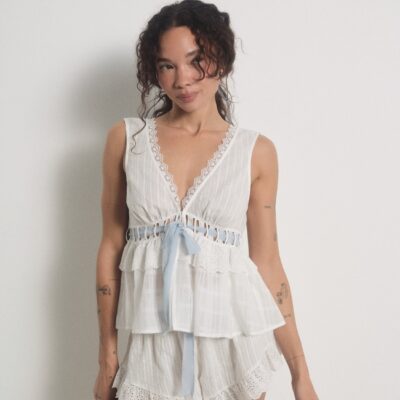 For Love & Lemons Jia Sleep Top - Image 1