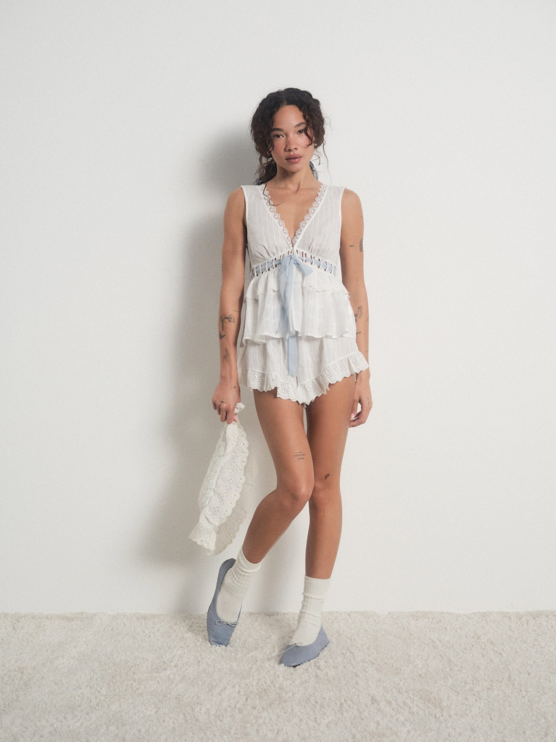 MNFO041026035745334_2 For Love & Lemons Jia Sleep Short - Image 2