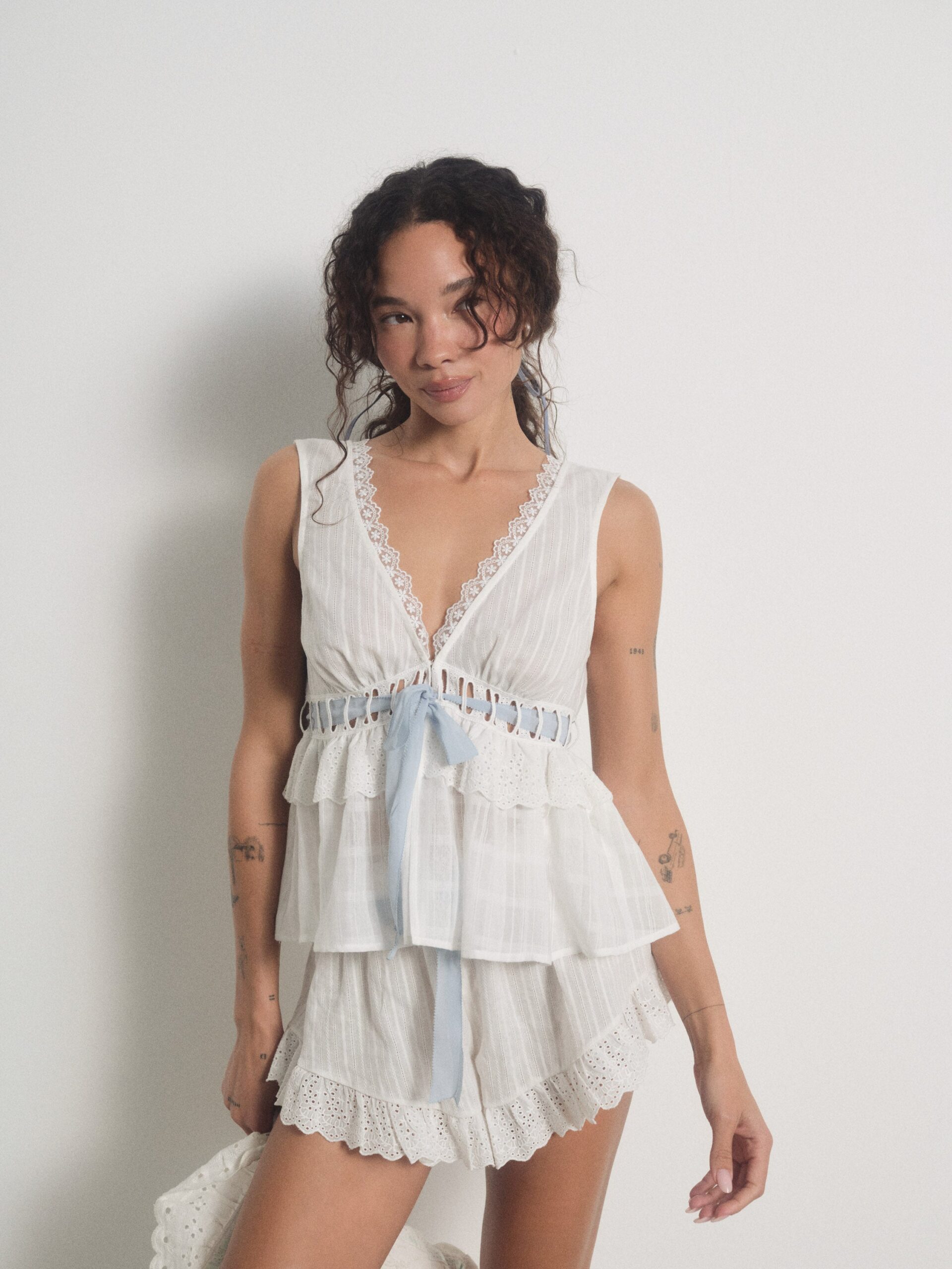 MNFO041026035745334_3 For Love & Lemons Jia Sleep Short - Image 3