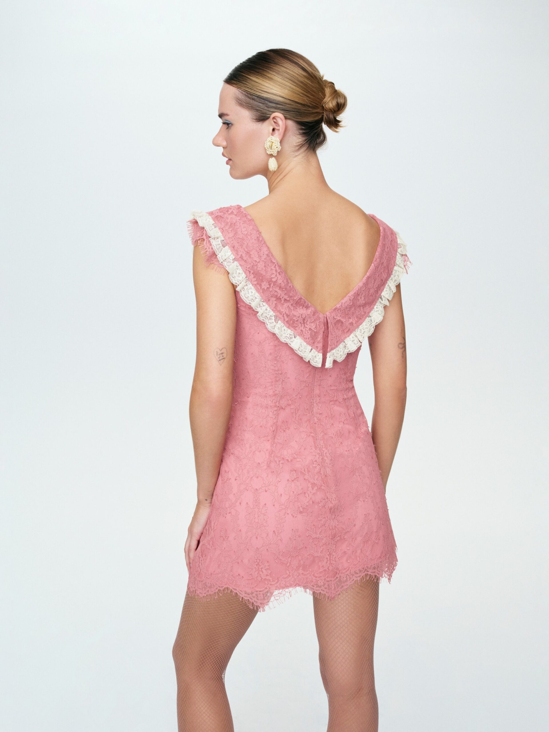 MNFO041026035745340_2 For Love & Lemons Ivy Lace Mini Dress - Image 2