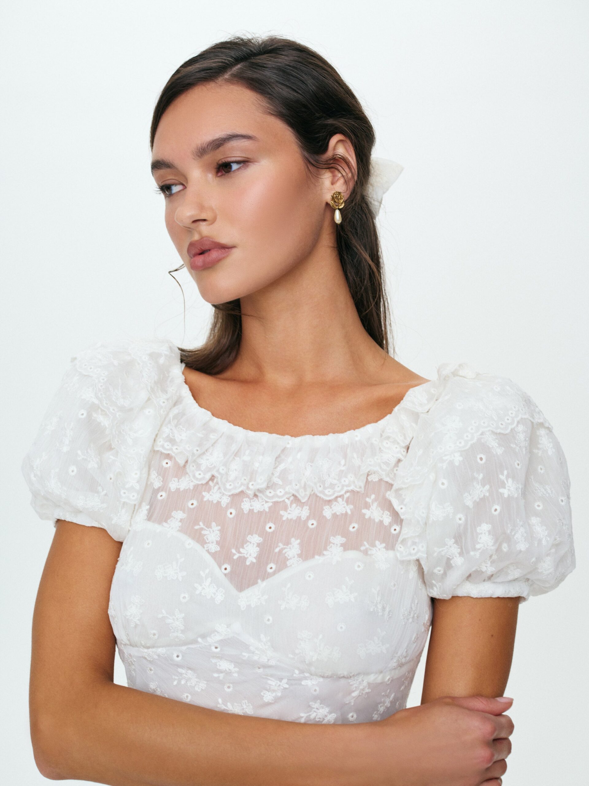 For Love & Lemons Hamptons Eyelet Mini Dress - Image 2