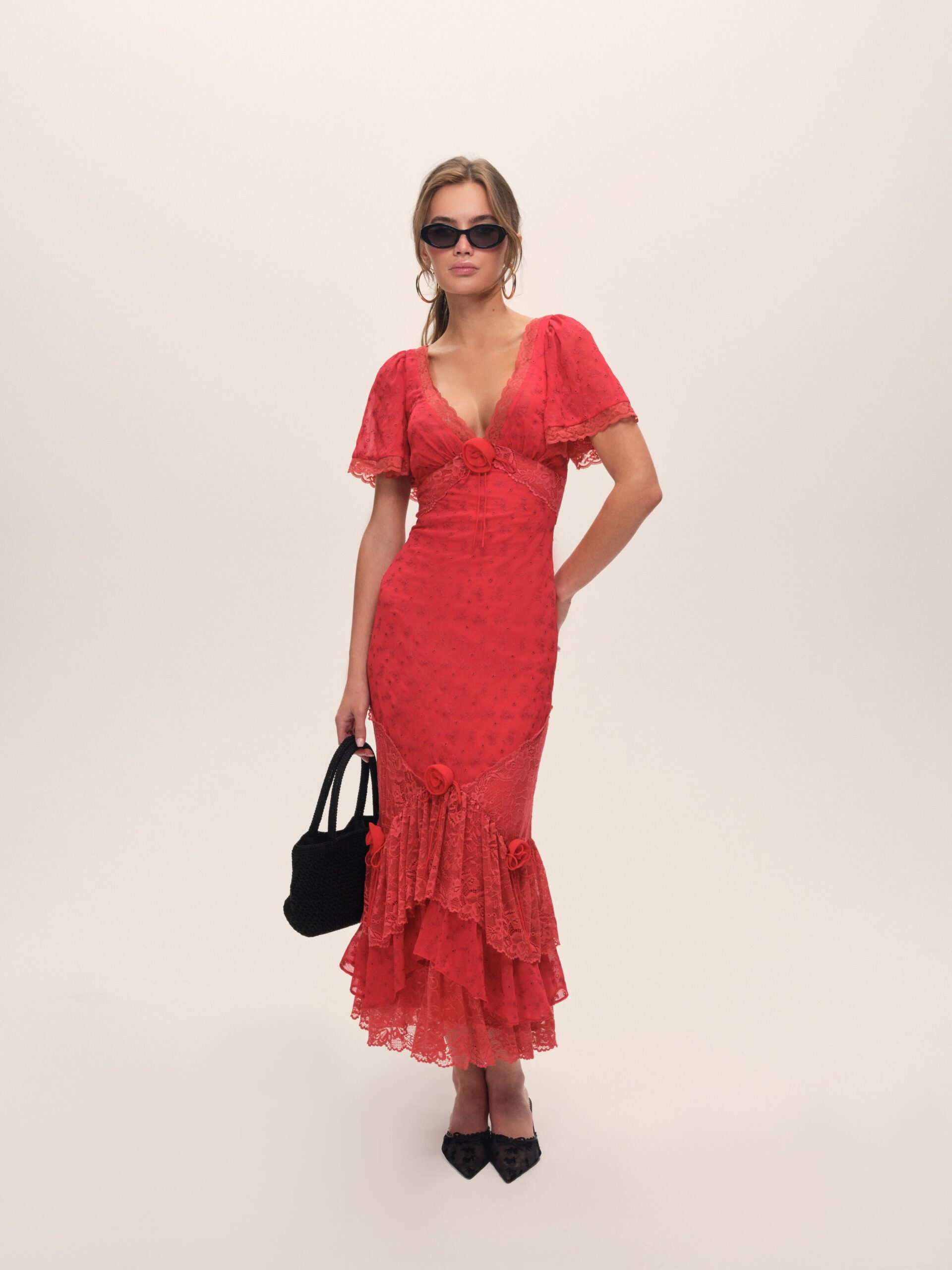 For Love & Lemons Hamptons Eyelet Maxi Dress - Image 1