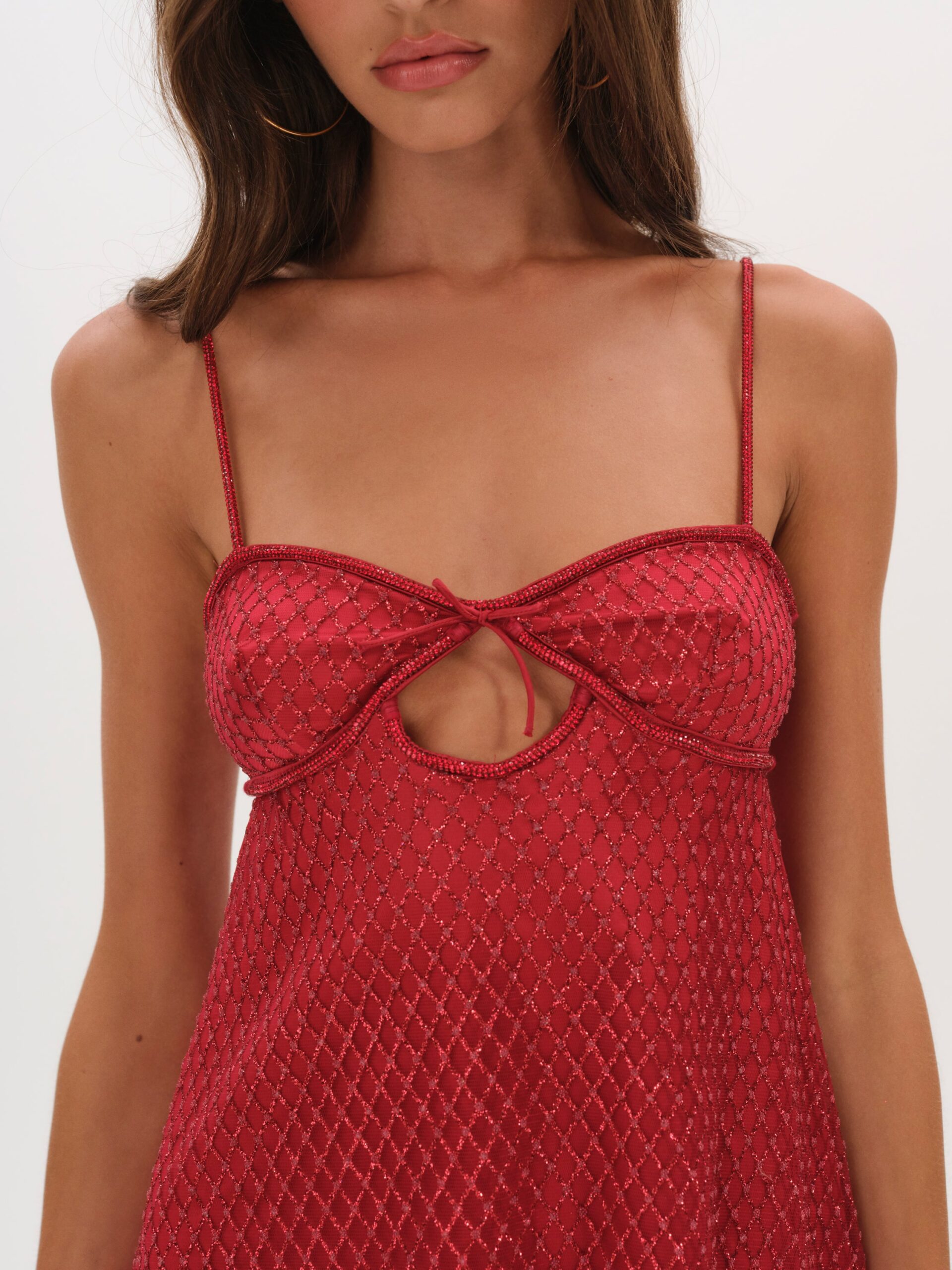 MNFO041026035745363_3 For Love & Lemons Glitter Slip Dress - Image 3