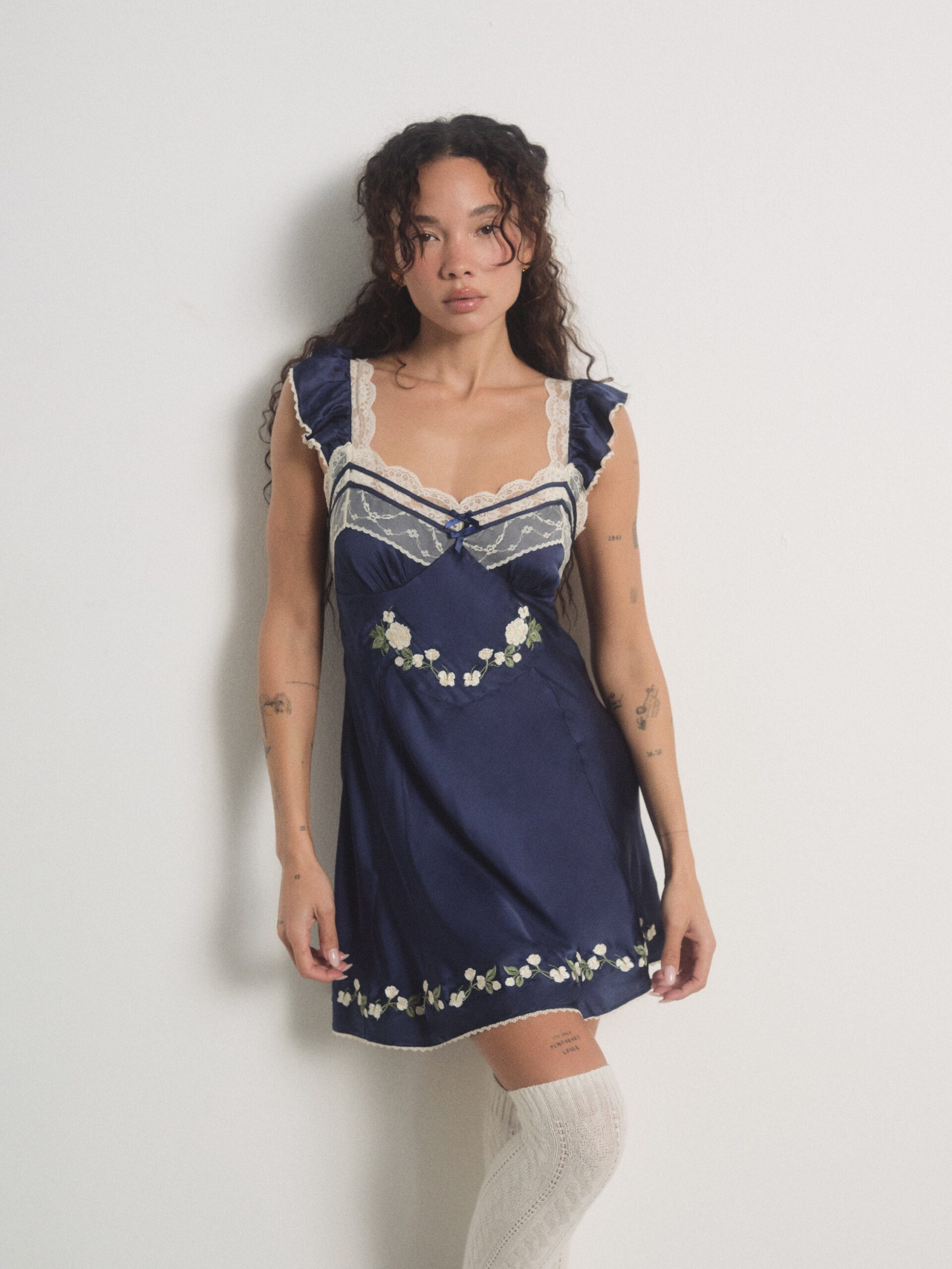 MNFO041026035745375_3 For Love & Lemons Fern Slip Dress - Image 3