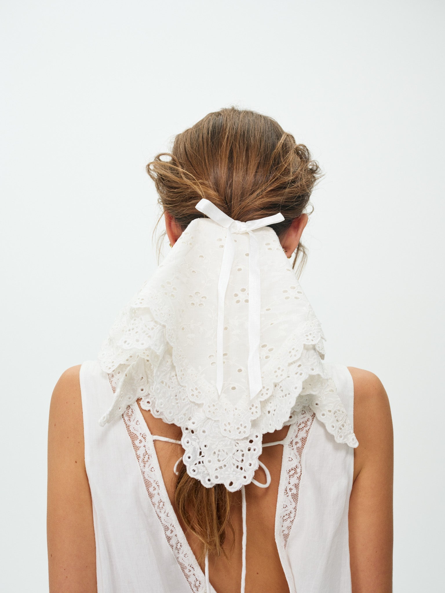 For Love & Lemons Fallen Floral Eyelet Hair Clip - Image 1