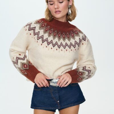 For Love & Lemons Fair Isle Sweater - Image 1