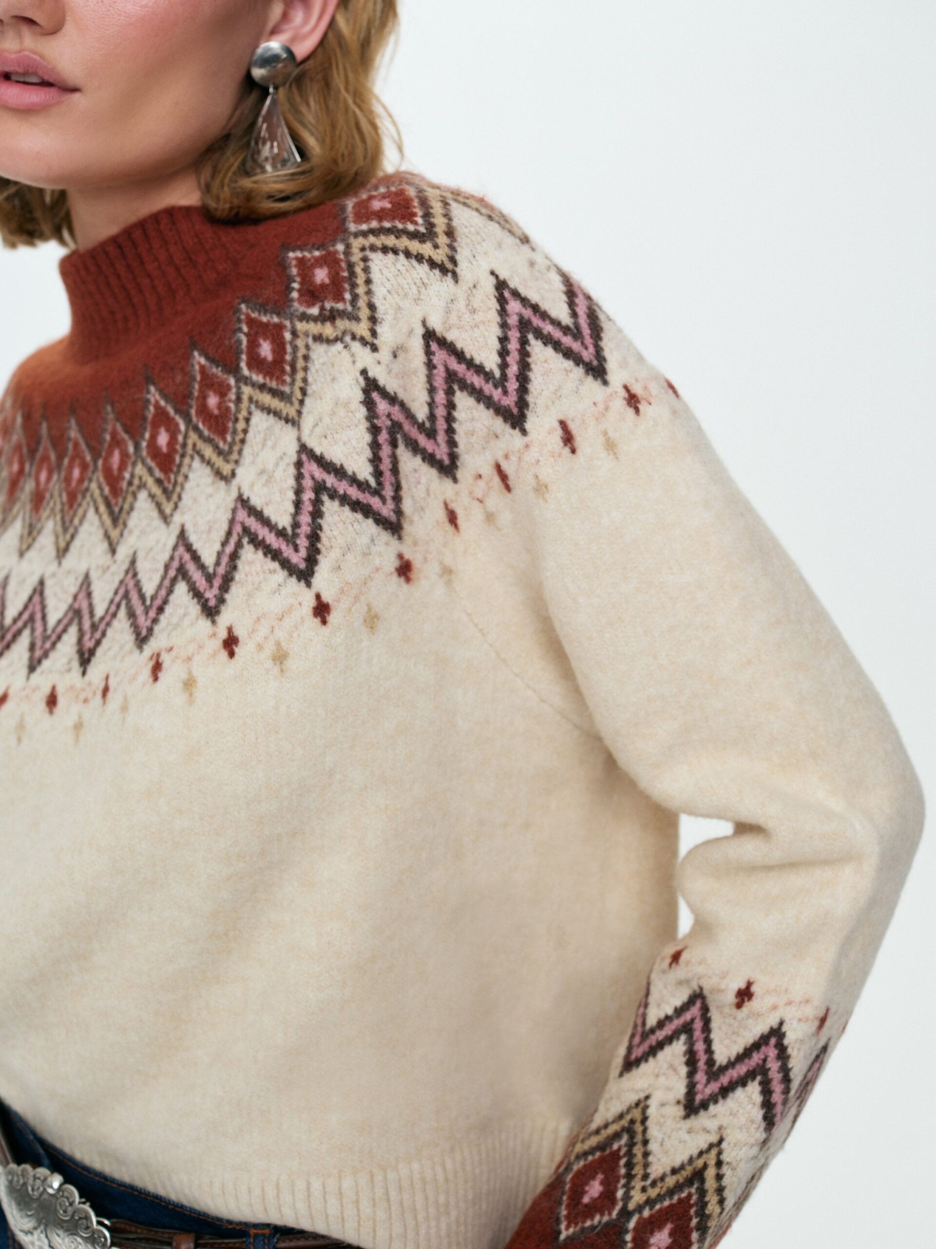 MNFO041026035745379_2 For Love & Lemons Fair Isle Sweater - Image 2