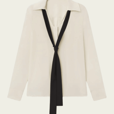 FRAME The Contrast Tie Shirt - Image 1