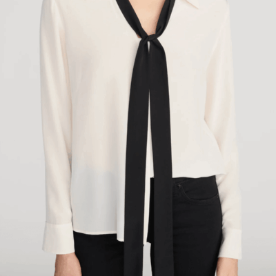 FRAME The Contrast Tie Shirt - Image 2