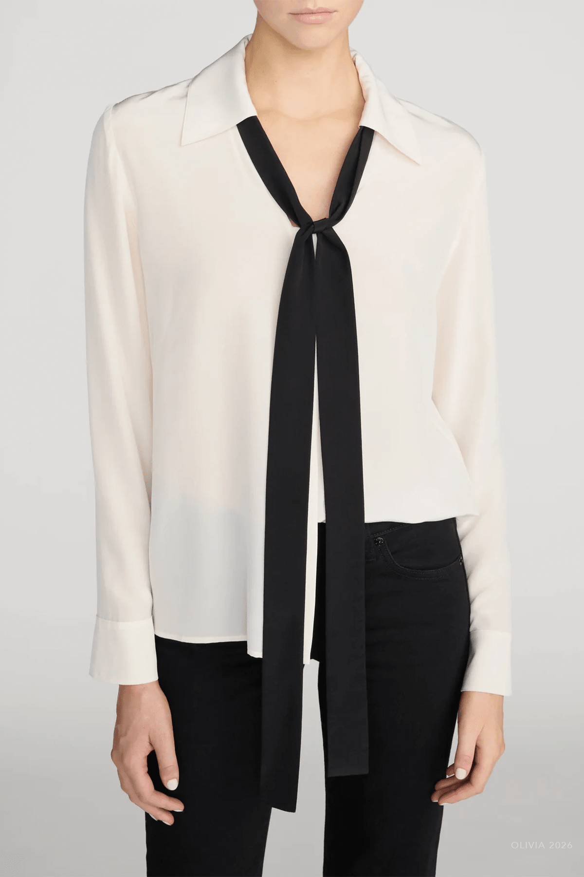 MNFRAM041026044639158_2 FRAME The Contrast Tie Shirt - Image 2