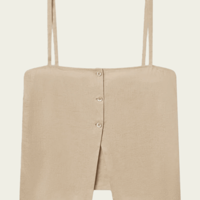 FRAME The Linen Button Cami - Image 1