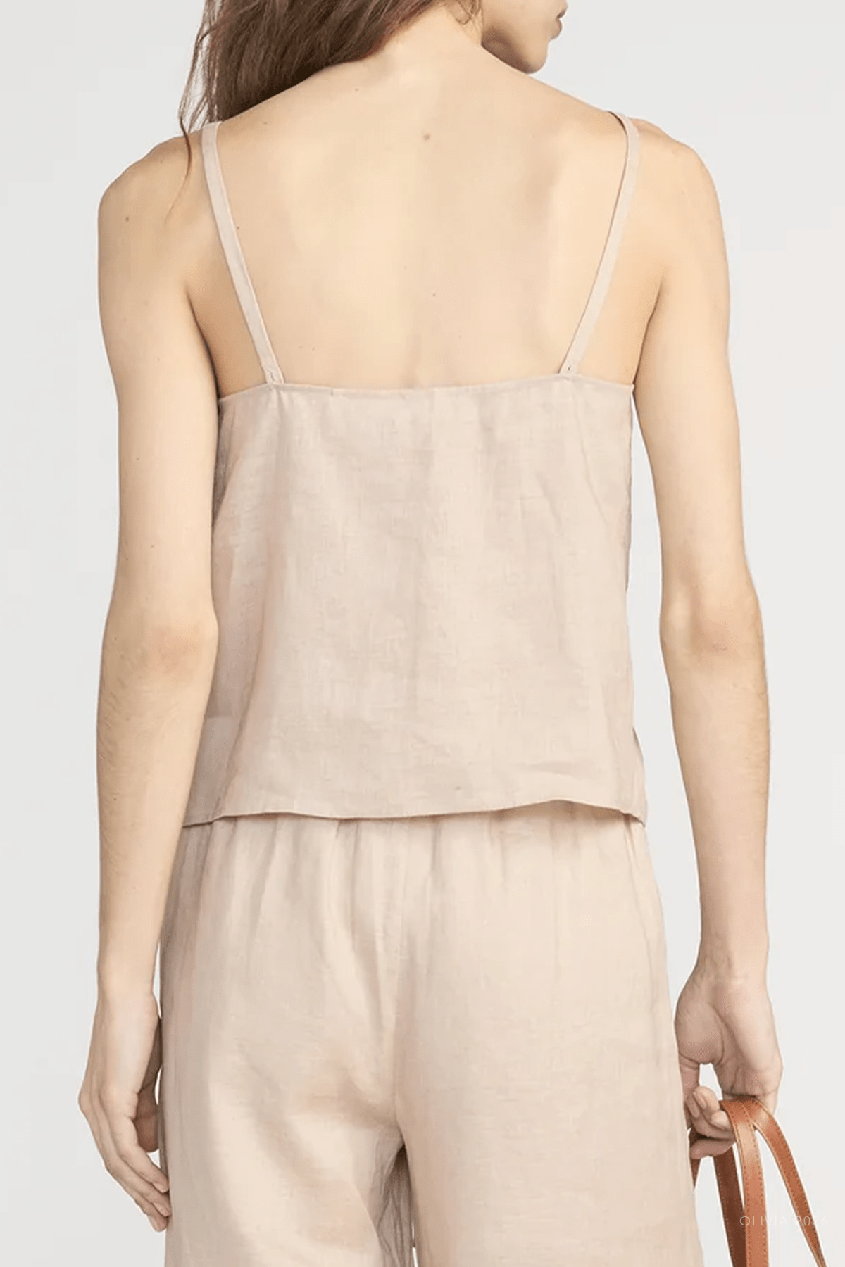 MNFRAM051026010950121_3 FRAME The Linen Button Cami - Image 3
