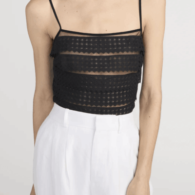 FRAME The Lattice Crochet Cami - Image 2