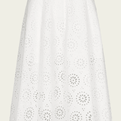 FRAME The Solstice Eyelet Skirt - Image 1