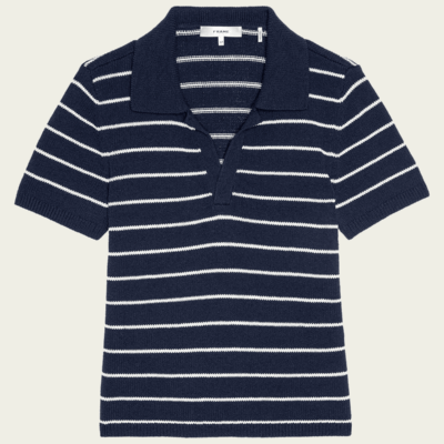 FRAME The Striped Easy Polo - Image 1