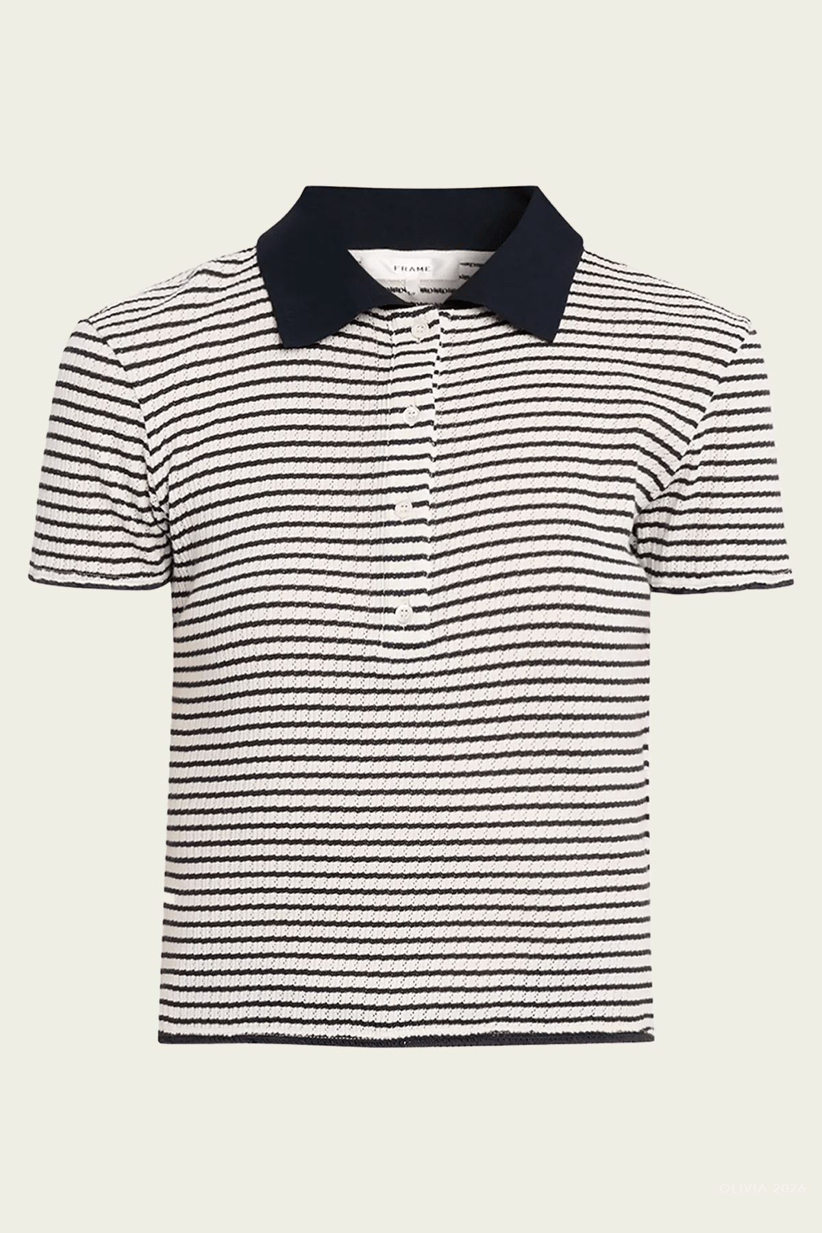 FRAME The Pointelle Polo - Image 1