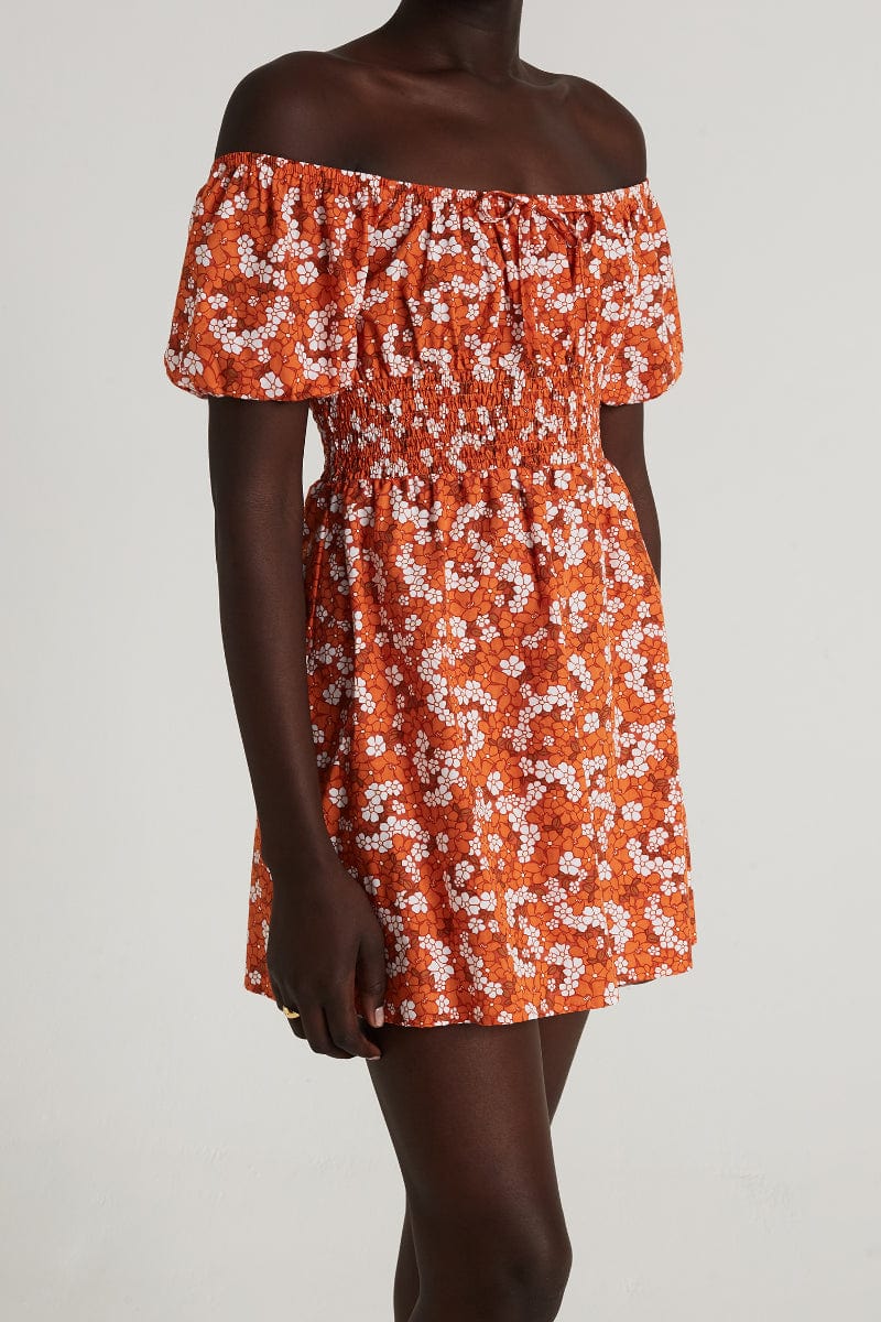 Faithfull The Brand Shahni Mini Dress Valencia Floral Print - Image 1