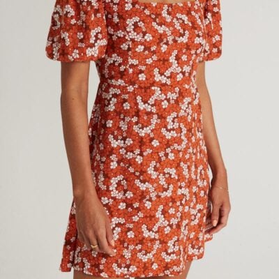 Faithfull The Brand Allegra Mini Dress Valencia Floral Print - Image 1