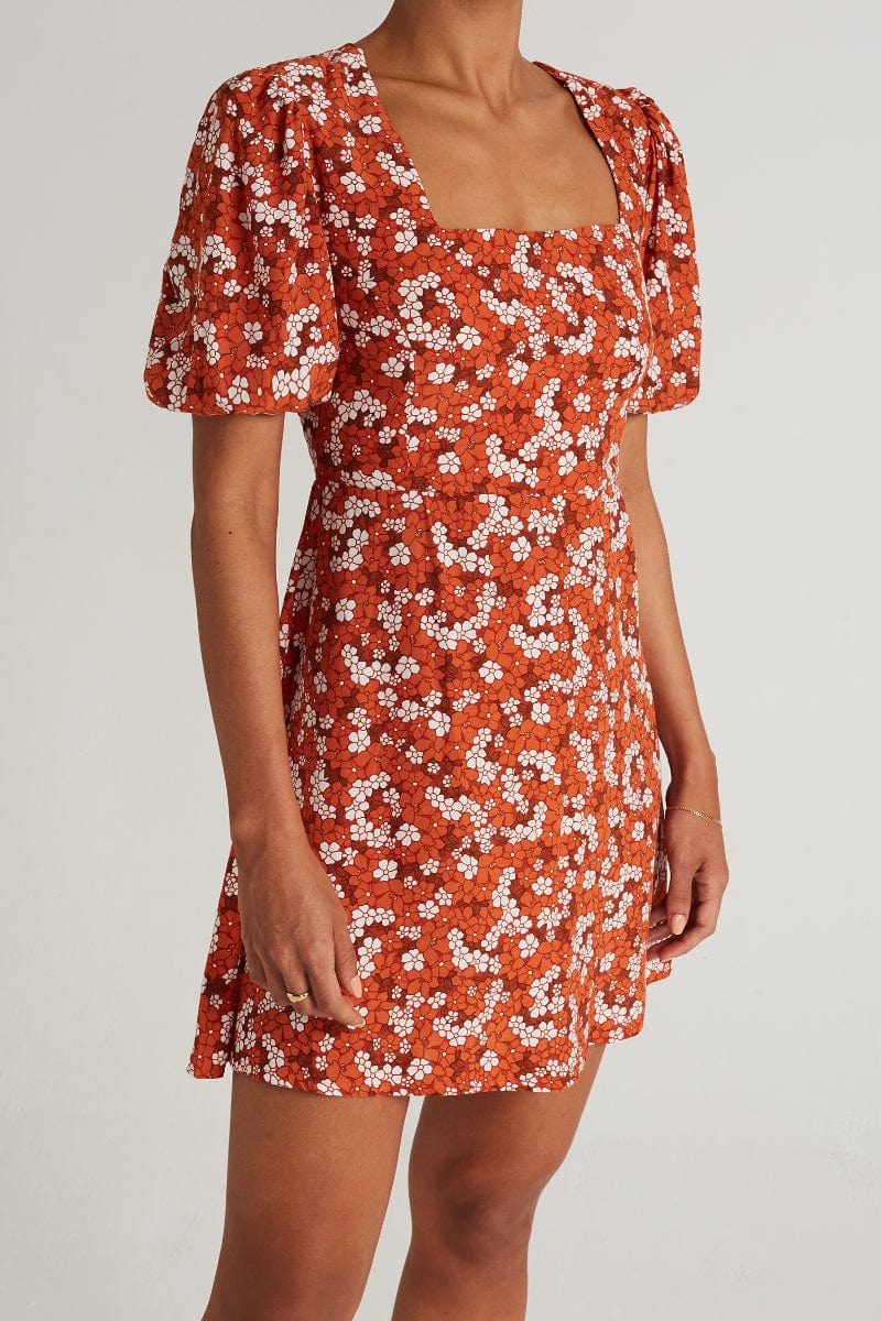 Faithfull The Brand Allegra Mini Dress Valencia Floral Print - Image 1