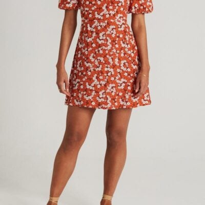 Faithfull The Brand Allegra Mini Dress Valencia Floral Print - Image 2