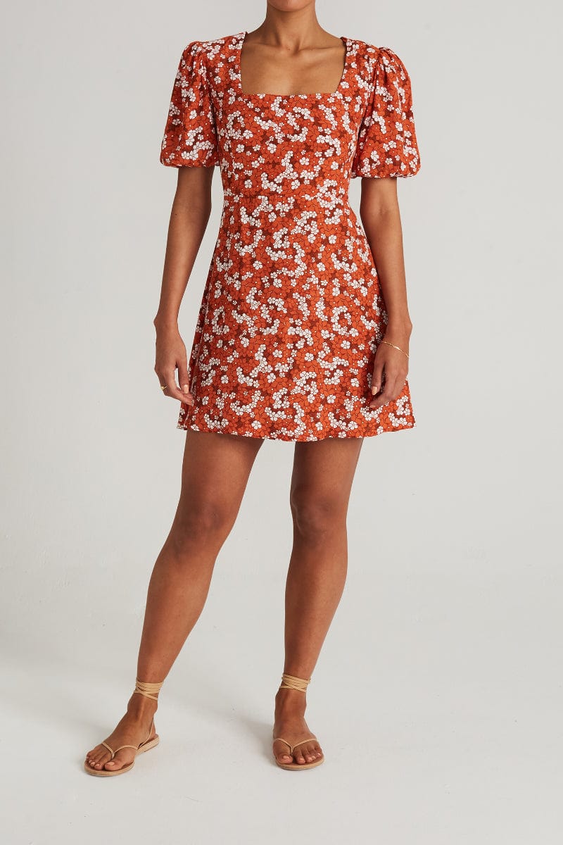 Faithfull The Brand Allegra Mini Dress Valencia Floral Print - Image 2